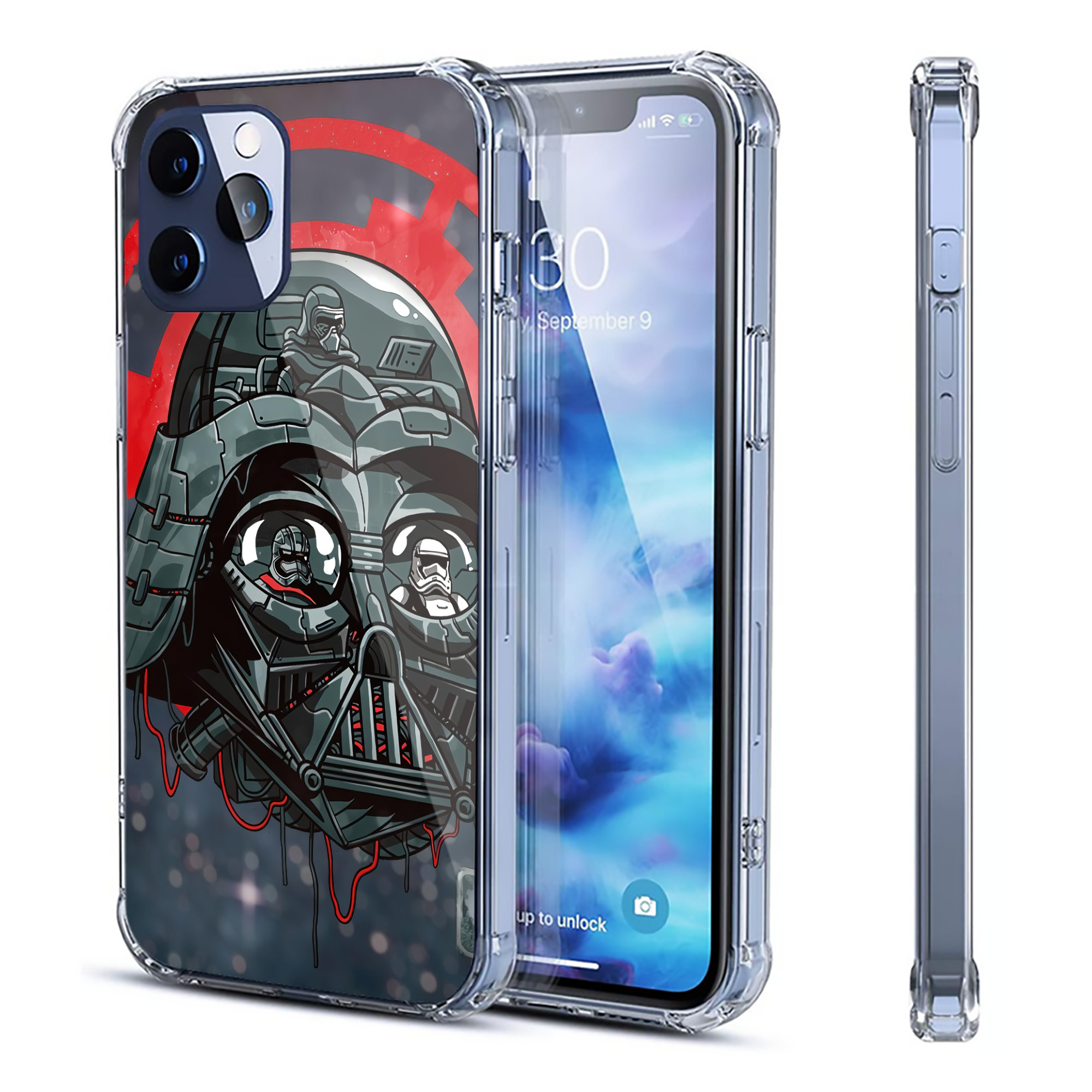 （画像用） スター・ウォーズ Star Wars 【iPhone 12シリーズ対応】透明スマホケース（クリアソフトケース）